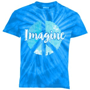 International Peace Day Imagine Funny Love World Graphic Gift Kids Tie-Dye T-Shirt