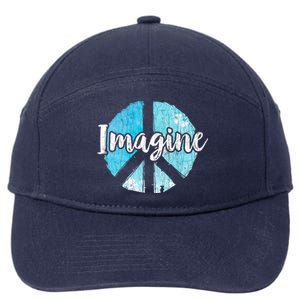 International Peace Day Imagine Funny Love World Graphic Gift 7-Panel Snapback Hat