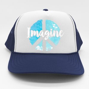 International Peace Day Imagine Funny Love World Graphic Gift Trucker Hat