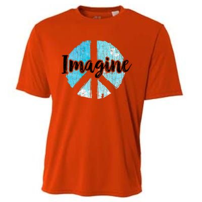 International Peace Day Imagine Funny Love World Graphic Gift Cooling Performance Crew T-Shirt