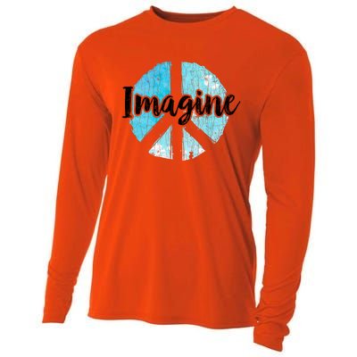 International Peace Day Imagine Funny Love World Graphic Gift Cooling Performance Long Sleeve Crew