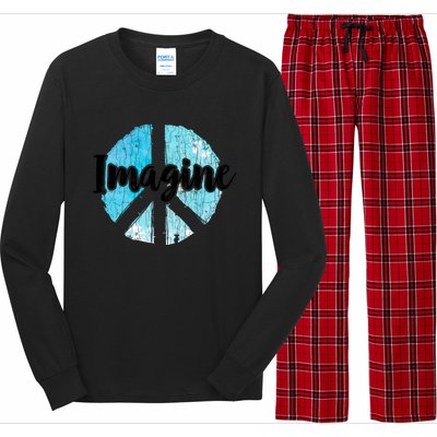 International Peace Day Imagine Funny Love World Graphic Gift Long Sleeve Pajama Set