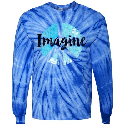 International Peace Day Imagine Funny Love World Graphic Gift Tie-Dye Long Sleeve Shirt