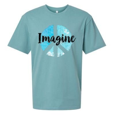 International Peace Day Imagine Funny Love World Graphic Gift Sueded Cloud Jersey T-Shirt