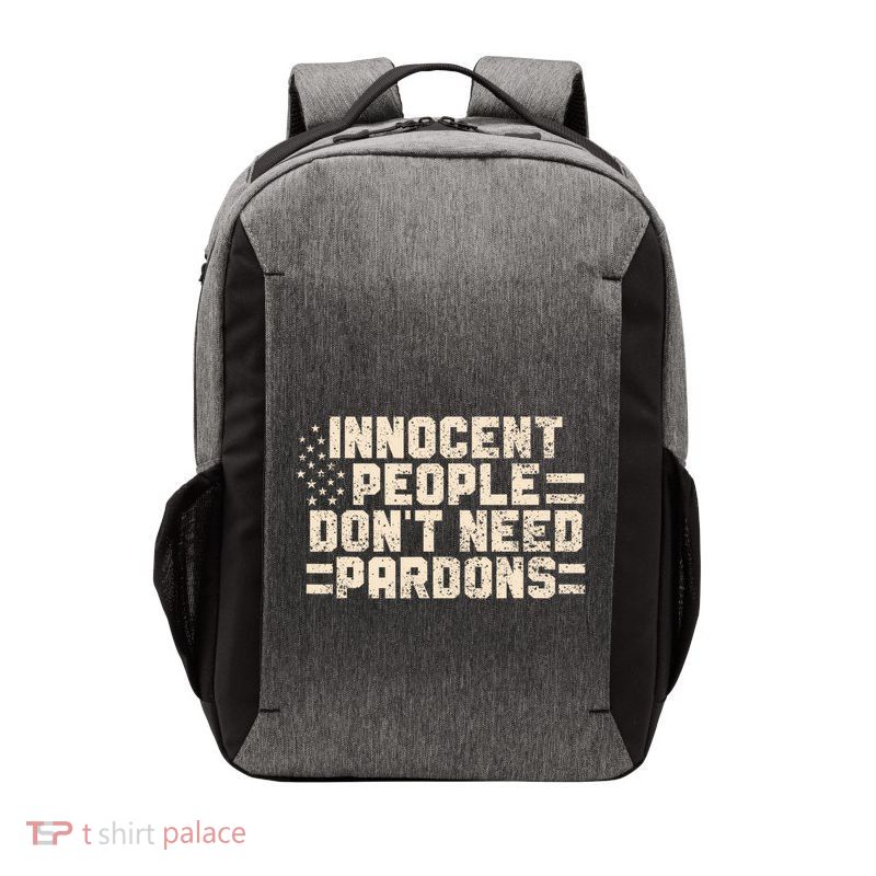 Innocent People DonT Need Pardons Vector Backpack
