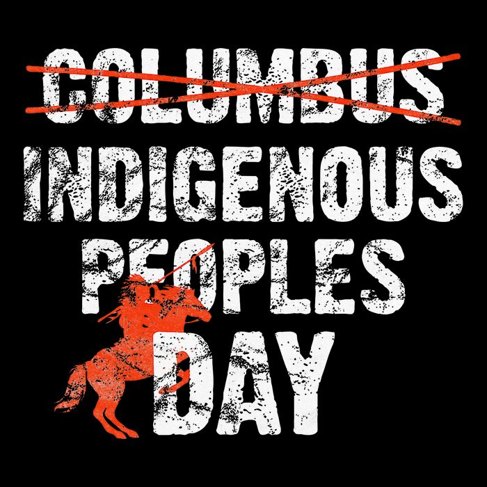 Indigenous Peoples Day Not Columbus Day Native Indian Poster