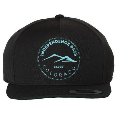 Independence Pass Elevated Colorado Mountain Wool Snapback Cap