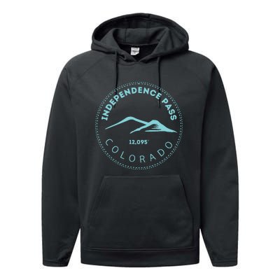 Independence Pass Elevated Colorado Mountain Performance Fleece Hoodie