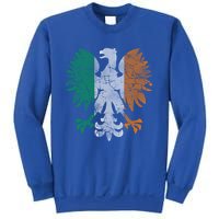 Irish Polish Eagle Flag Meaningful Gift Sweatshirt