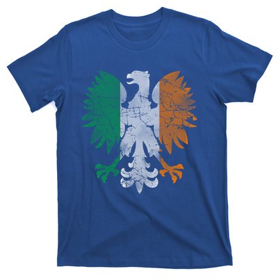 Irish Polish Eagle Flag Meaningful Gift T-Shirt