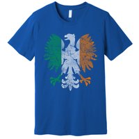 Irish Polish Eagle Flag Meaningful Gift Premium T-Shirt