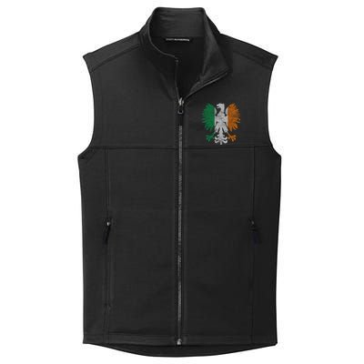 Irish Polish Eagle Flag Meaningful Gift Collective Smooth Fleece Vest