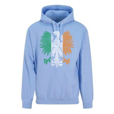 Irish Polish Eagle Flag Meaningful Gift Unisex Surf Hoodie