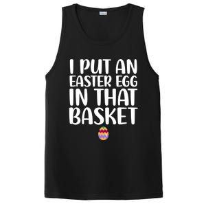 I Put Easter Egg In Basket Funny Pregnancy Announcet Dad Cool Gift PosiCharge Competitor Tank