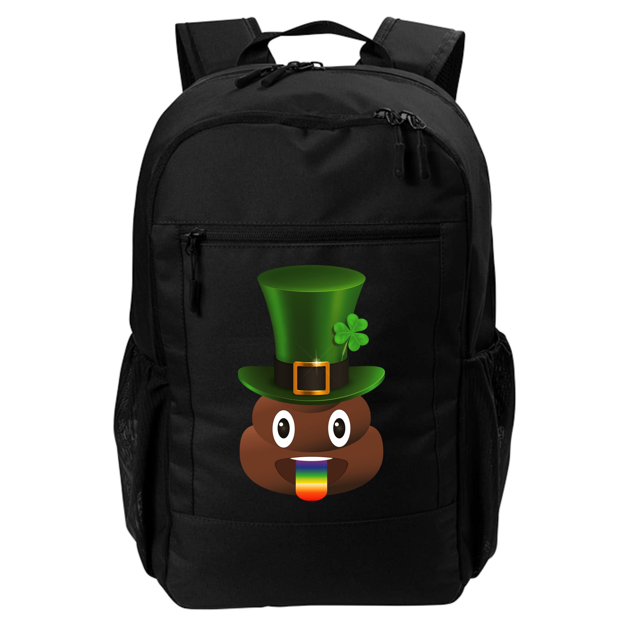 Leprechaun Poop Emoji Backpack