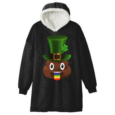 Leprechaun Poop Emoji Hooded Wearable Blanket