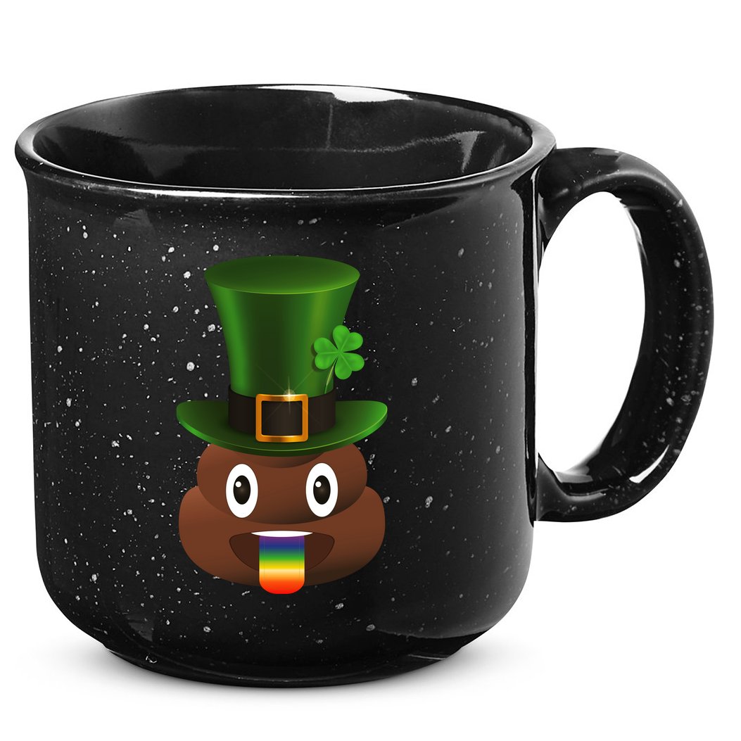 Leprechaun Poop Emoji 15oz Campfire Ceramic Mug