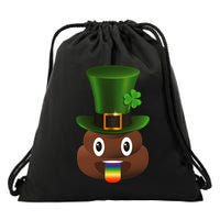 Leprechaun Poop Emoji Drawstring Bag