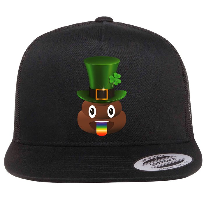 Leprechaun Poop Emoji Flatbill Hat