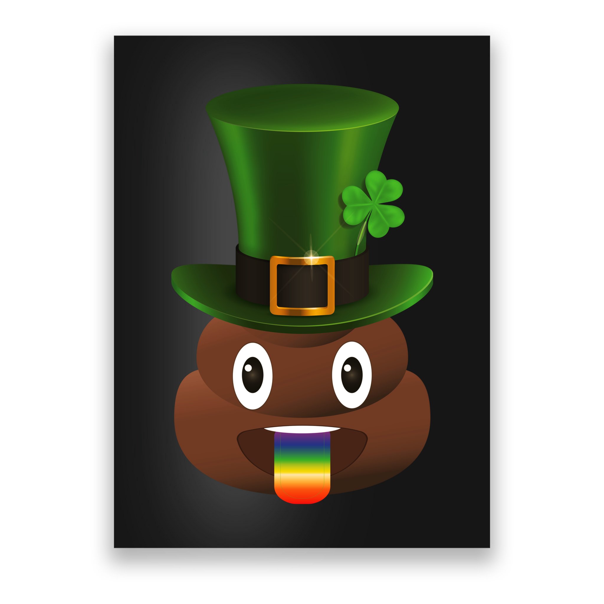 Leprechaun Poop Emoji Poster