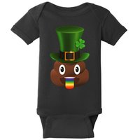 Leprechaun Poop Emoji Baby Bodysuit