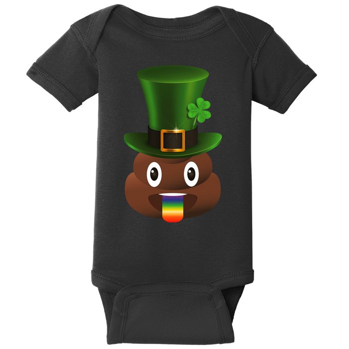Leprechaun Poop Emoji Baby Bodysuit
