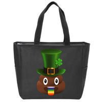Leprechaun Poop Emoji Zip Tote Bag