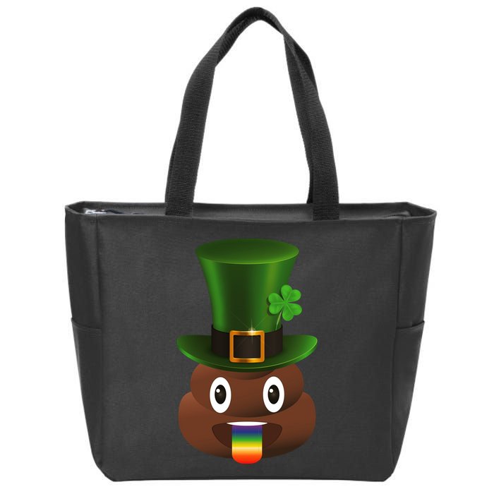 Leprechaun Poop Emoji Zip Tote Bag