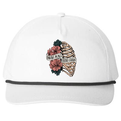 Inhale Peace Exhale Chaos Cool Gift Snapback Five-Panel Rope Hat