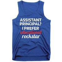 I Prefer Educational Rockstar Funny Assistant Principal Gift Tank Top