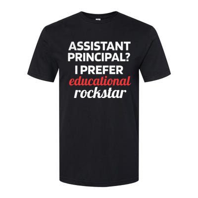 I Prefer Educational Rockstar Funny Assistant Principal Gift Softstyle® CVC T-Shirt