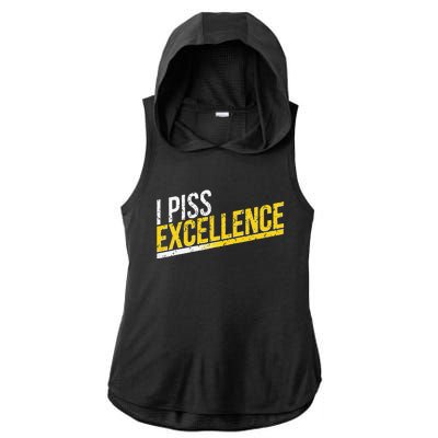 I Piss Excellence Ladies PosiCharge Tri-Blend Wicking Draft Hoodie Tank