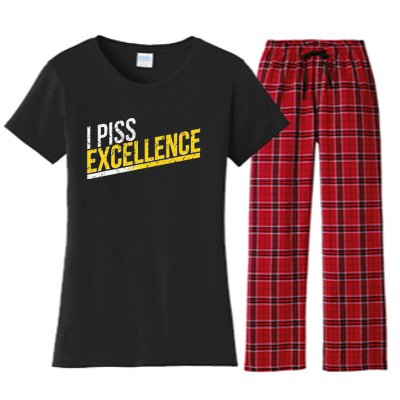 I Piss Excellence Women's Flannel Pajama Set