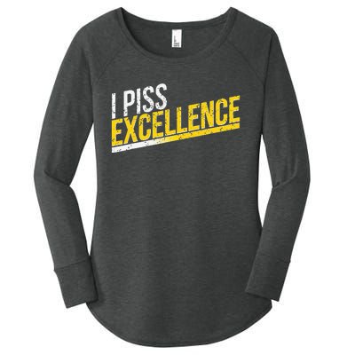 I Piss Excellence Women's Perfect Tri Tunic Long Sleeve Shirt