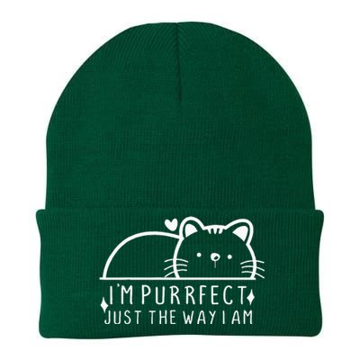 IM Purrfect Funny Cat Pet Lover Fun Pun Knit Cap Winter Beanie