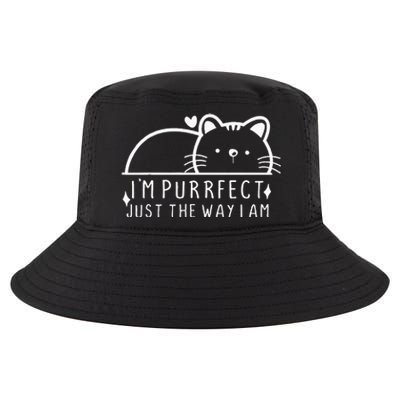 IM Purrfect Funny Cat Pet Lover Fun Pun Cool Comfort Performance Bucket Hat