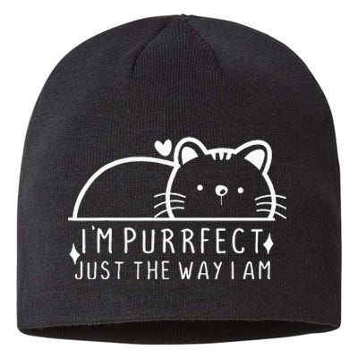 IM Purrfect Funny Cat Pet Lover Fun Pun Sustainable Beanie