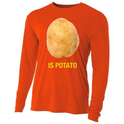 Is Potato Funny Late Show Meme Comedy TV Saying Cooling Performance Long Sleeve Crew