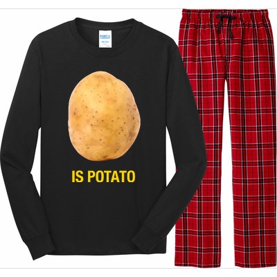 Is Potato Funny Late Show Meme Comedy TV Saying Long Sleeve Pajama Set