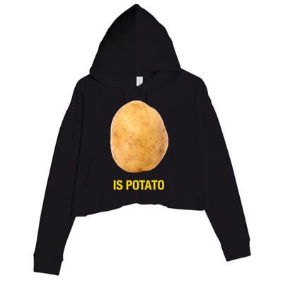 Is Potato Funny Late Show Meme Comedy TV Saying Crop Fleece Hoodie