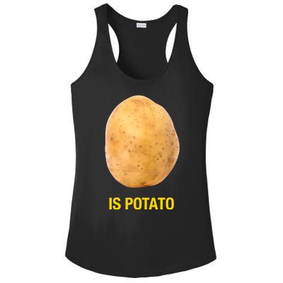 Is Potato Funny Late Show Meme Comedy TV Saying Ladies PosiCharge Competitor Racerback Tank