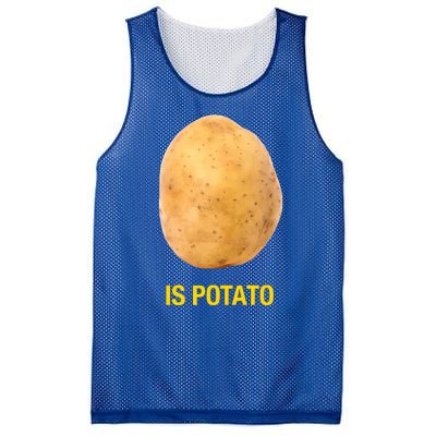 Is Potato Funny Late Show Meme Comedy TV Saying Mesh Reversible Basketball Jersey Tank