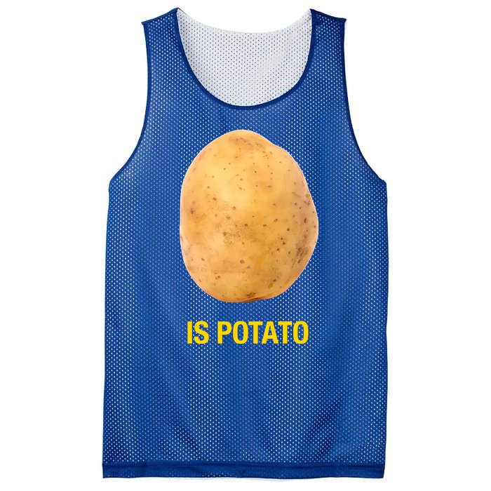 Is Potato Funny Late Show Meme Comedy TV Saying Mesh Reversible Basketball Jersey Tank