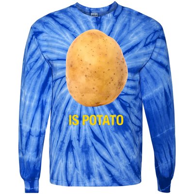 Is Potato Funny Late Show Meme Comedy TV Saying Tie-Dye Long Sleeve Shirt