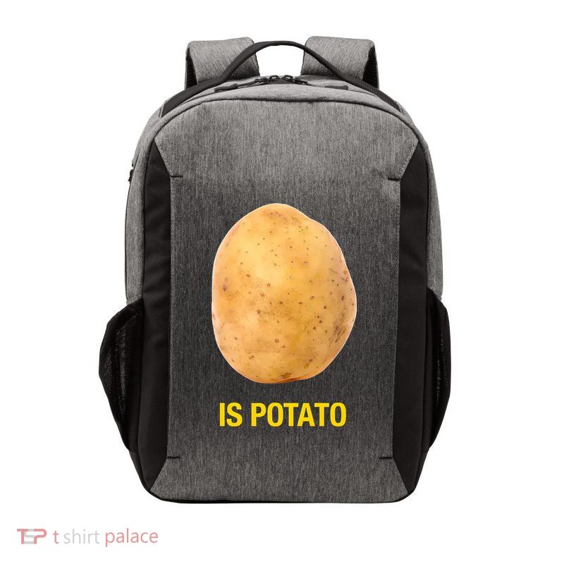 Is Potato Funny Late Show Meme Comedy TV Saying Vector Backpack