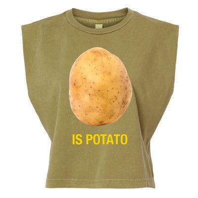 Is Potato Funny Late Show Meme Comedy TV Saying Garment-Dyed Women's Muscle Tee