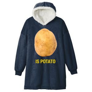 Is Potato Funny Late Show Meme Comedy TV Saying Hooded Wearable Blanket