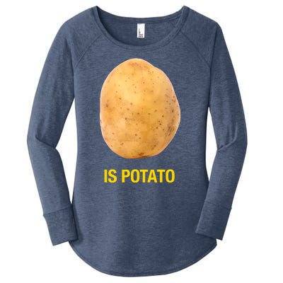 Is Potato Funny Late Show Meme Comedy TV Saying Women's Perfect Tri Tunic Long Sleeve Shirt