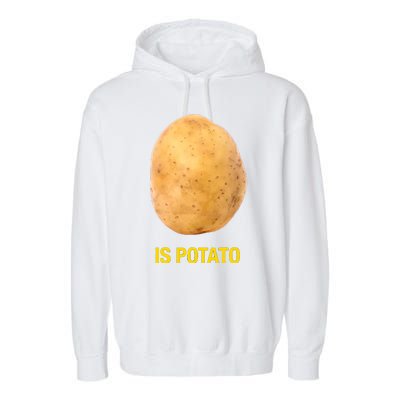 Is Potato Funny Late Show Meme Comedy TV Saying Garment-Dyed Fleece Hoodie