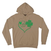 Irish Pug Face Shamrock Clover St Patricks Day Dog Owner Hoodie